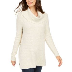 Style & Co Embellished Cowl Neck Sweater Medium